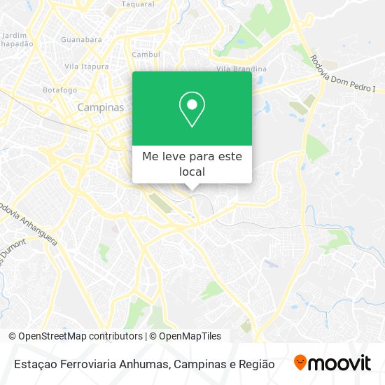 Estaçao Ferroviaria Anhumas mapa