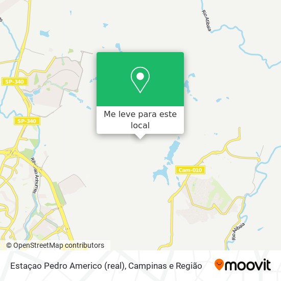 Estaçao Pedro Americo (real) mapa
