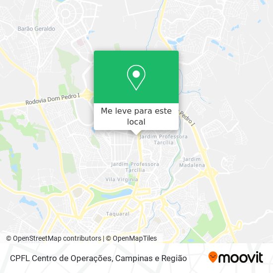 CPFL Centro de Operações mapa