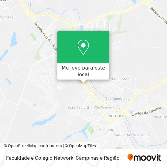 Faculdade e Colégio Network mapa