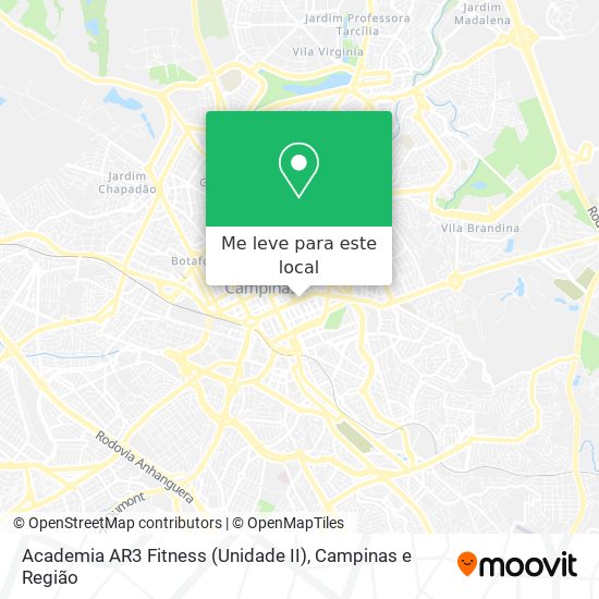 Academia AR3 Fitness (Unidade II) mapa