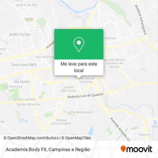 Academia Body Fit mapa