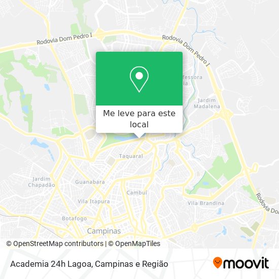 Academia 24h Lagoa mapa