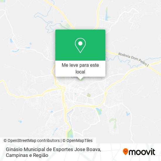 Ginásio Municipal de Esportes Jose Boava mapa