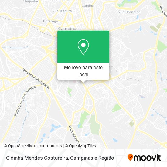 Cidinha Mendes Costureira mapa