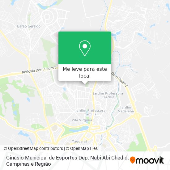 Ginásio Municipal de Esportes Dep. Nabi Abi Chedid mapa