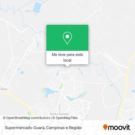 Supermercado Guará mapa