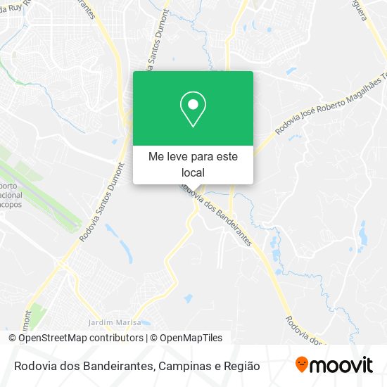 Rodovia dos Bandeirantes mapa