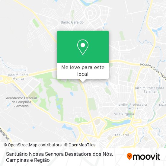 Santuário Nossa Senhora Desatadora dos Nós mapa