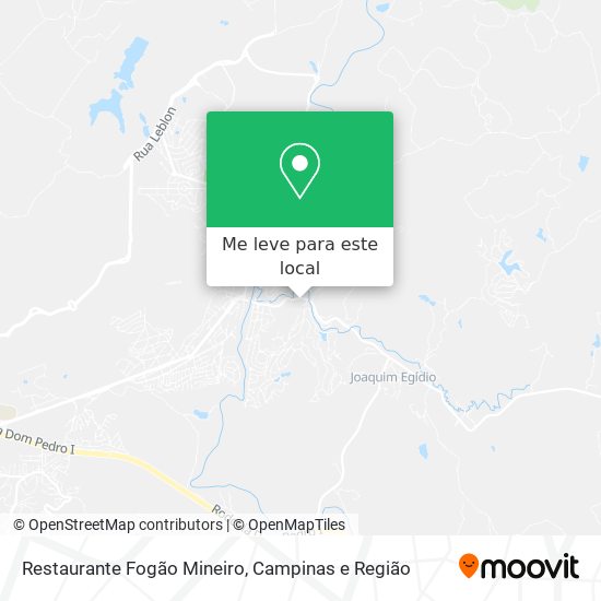Restaurante Fogão Mineiro mapa