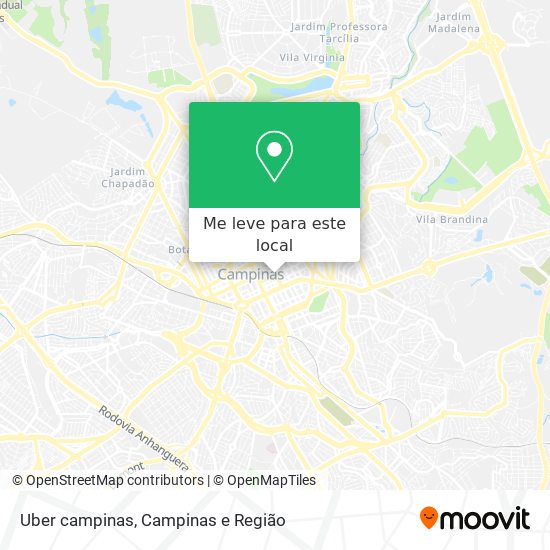 Uber campinas mapa