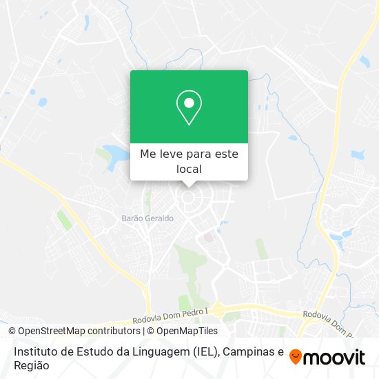 Instituto de Estudo da Linguagem (IEL) mapa