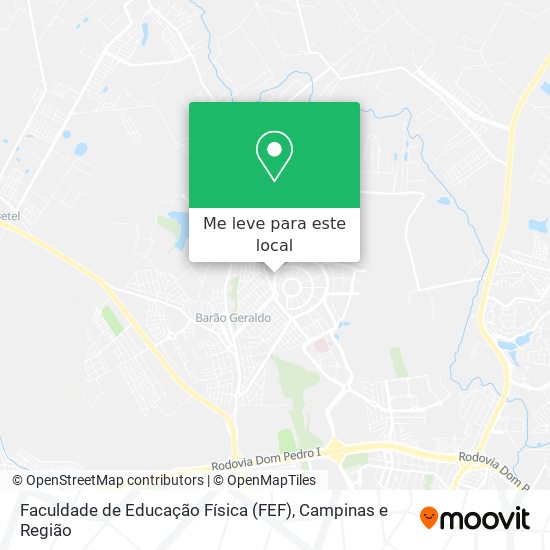 Faculdade de Educação Física (FEF) mapa