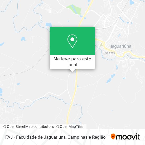 FAJ - Faculdade de Jaguariúna mapa