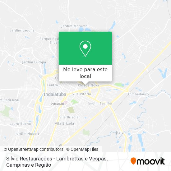 Sílvio Restaurações - Lambrettas e Vespas mapa