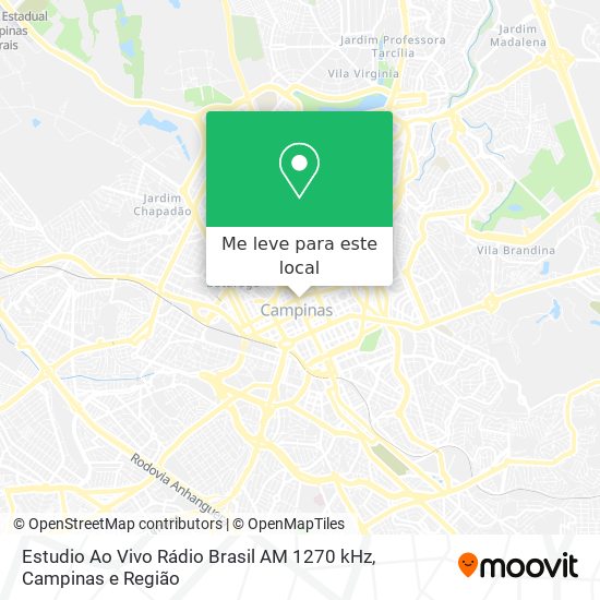 Estudio Ao Vivo Rádio Brasil AM 1270 kHz mapa