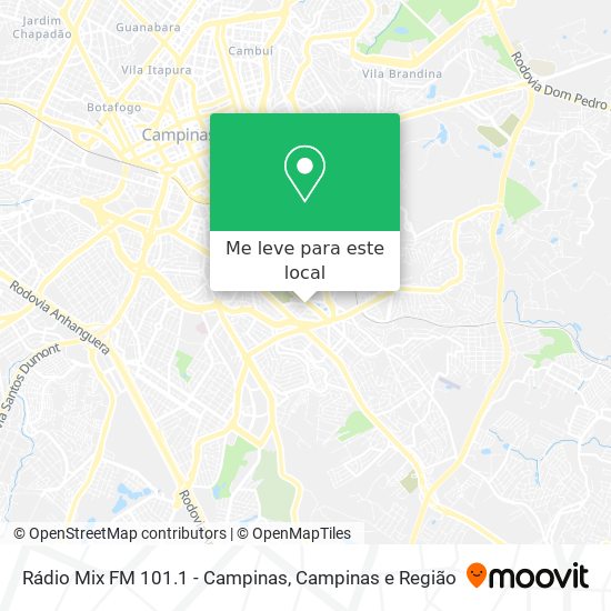 Rádio Mix FM 101.1 - Campinas mapa