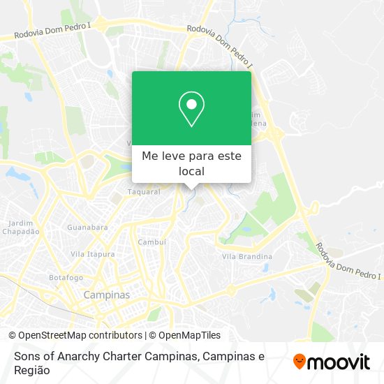 Sons of Anarchy Charter Campinas mapa