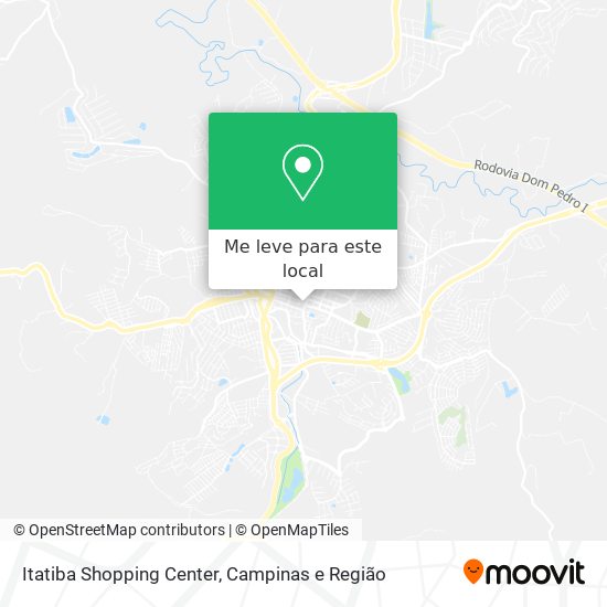 Itatiba Shopping Center mapa