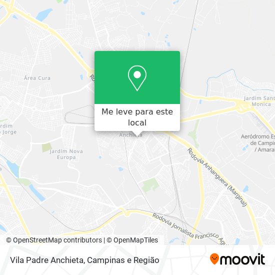 Vila Padre Anchieta mapa