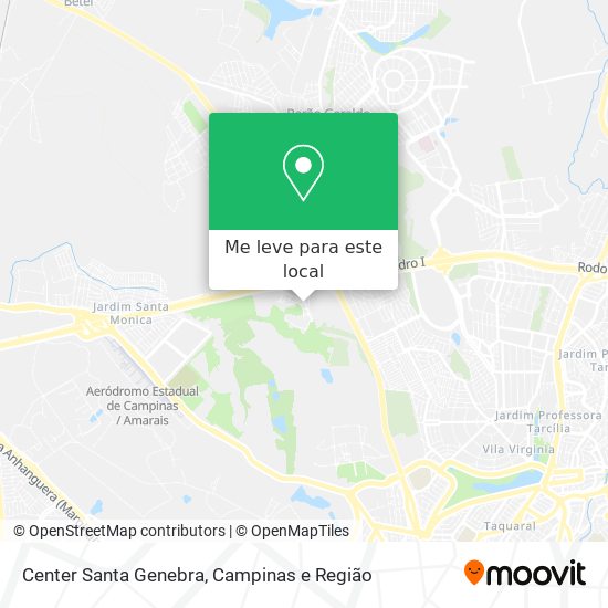 Center Santa Genebra mapa