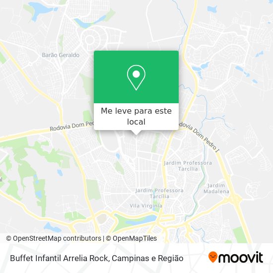 Buffet Infantil Arrelia Rock mapa
