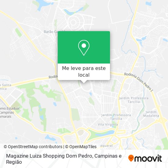 Magazine Luiza Shopping Dom Pedro mapa