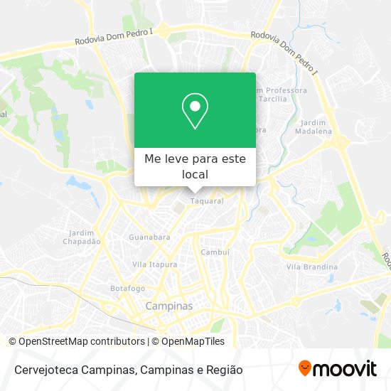 Cervejoteca Campinas mapa