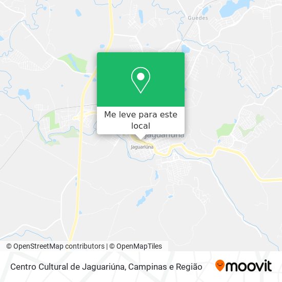 Centro Cultural de Jaguariúna mapa
