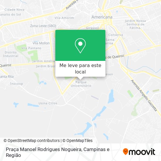 Praça Manoel Rodrigues Nogueira mapa