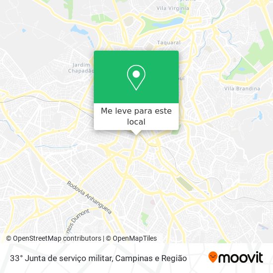 33° Junta de serviço militar mapa