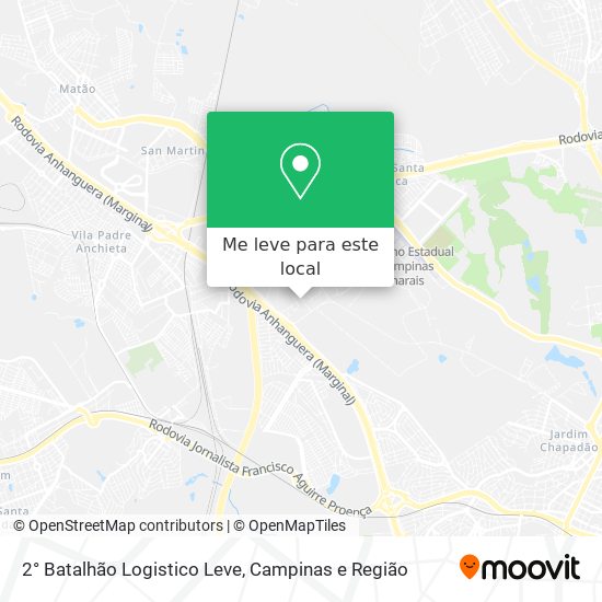 2° Batalhão Logistico Leve mapa