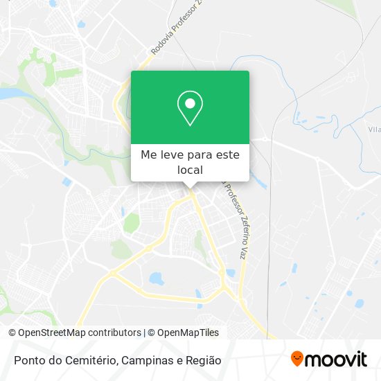 Ponto do Cemitério mapa