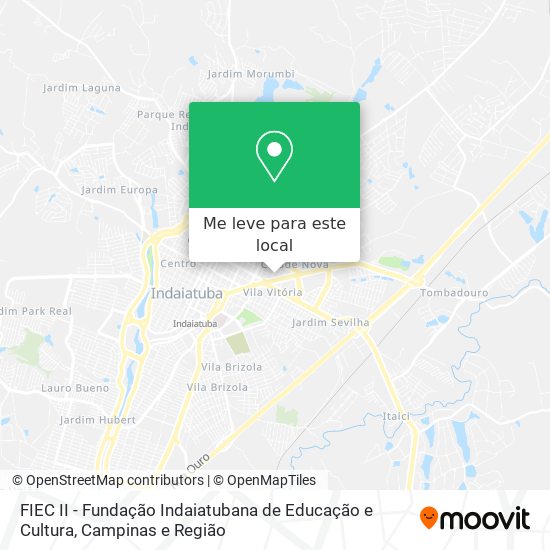 FIEC II - Fundação Indaiatubana de Educação e Cultura mapa