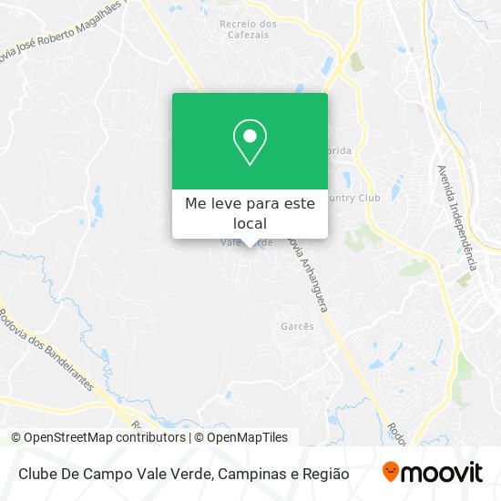 Clube De Campo Vale Verde mapa
