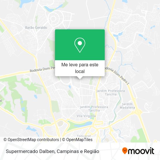 Supermercado Dalben mapa