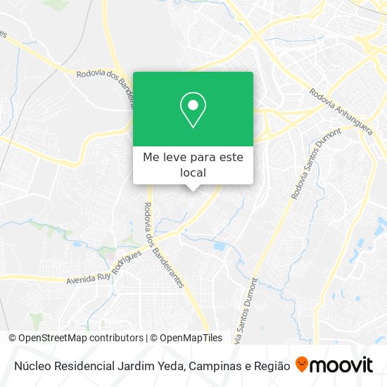 Núcleo Residencial Jardim Yeda mapa