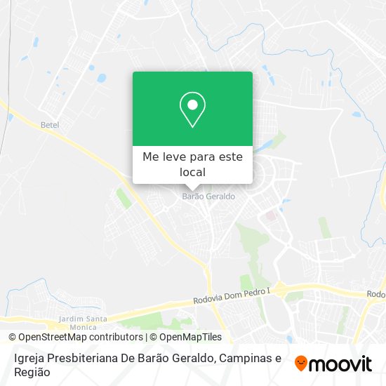 Igreja Presbiteriana De Barão Geraldo mapa