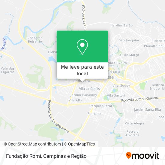 Fundação Romi mapa