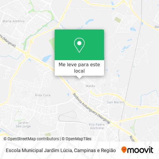 Escola Municipal Jardim Lúcia mapa