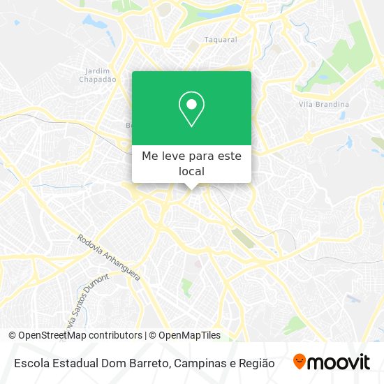 Escola Estadual Dom Barreto mapa