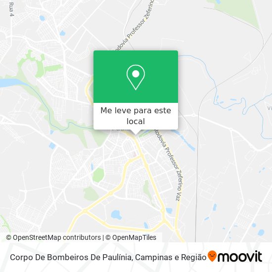 Corpo De Bombeiros De Paulínia mapa