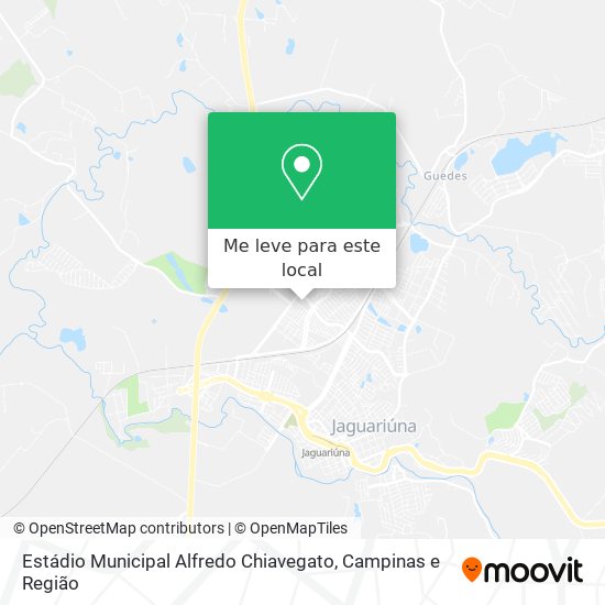 Estádio Municipal Alfredo Chiavegato mapa