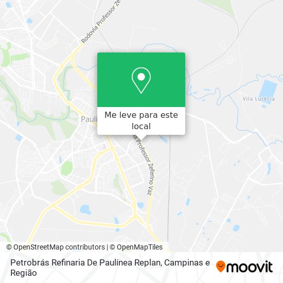 Petrobrás Refinaria De Paulínea Replan mapa