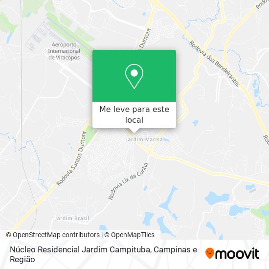 Núcleo Residencial Jardim Campituba mapa