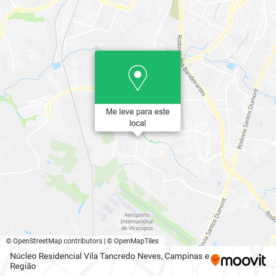 Núcleo Residencial Vila Tancredo Neves mapa