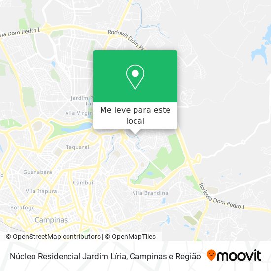 Núcleo Residencial Jardim Líria mapa