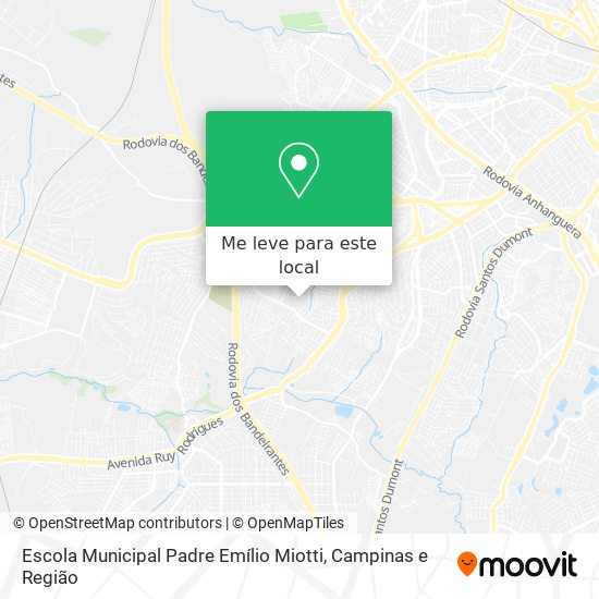 Escola Municipal Padre Emílio Miotti mapa