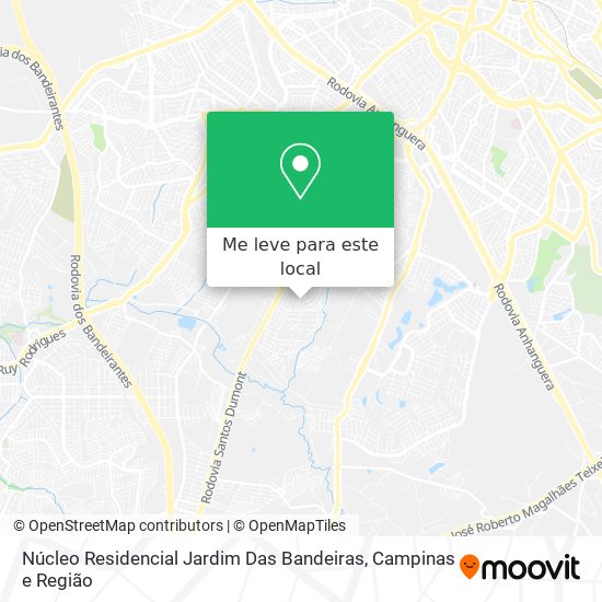 Núcleo Residencial Jardim Das Bandeiras mapa