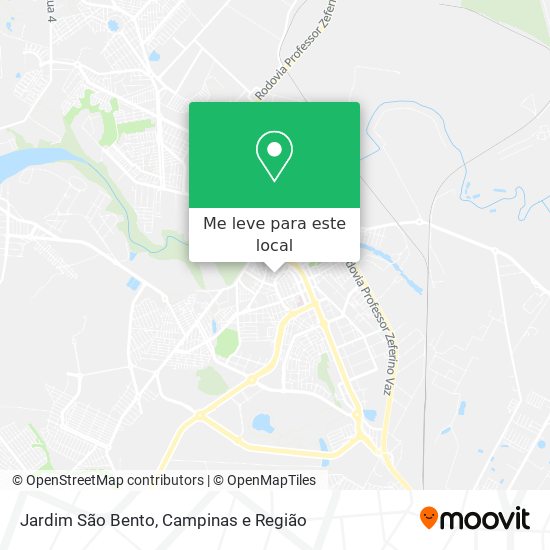 Jardim São Bento mapa